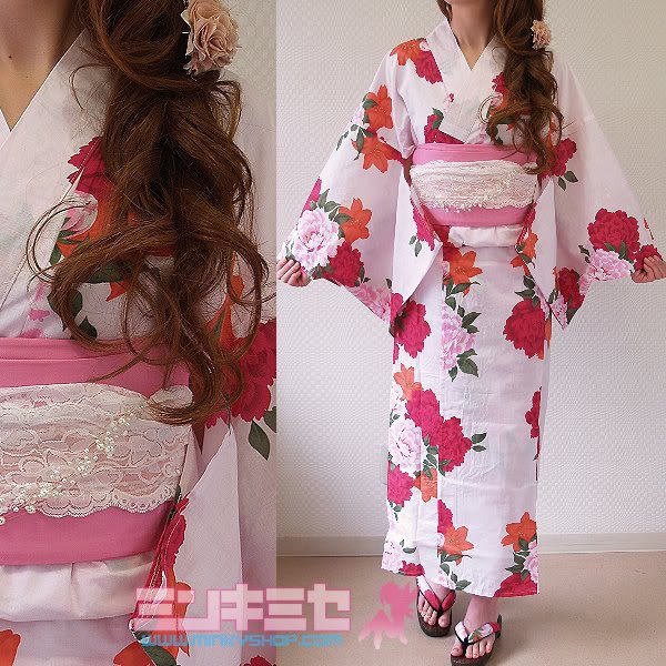 Shibuya Gyaru Bouquet Yukata Set